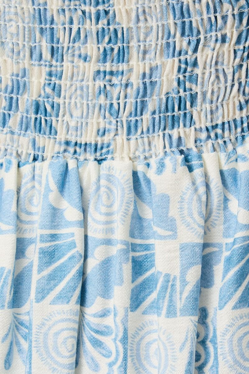 V-Cut Puff Sleeve Dress