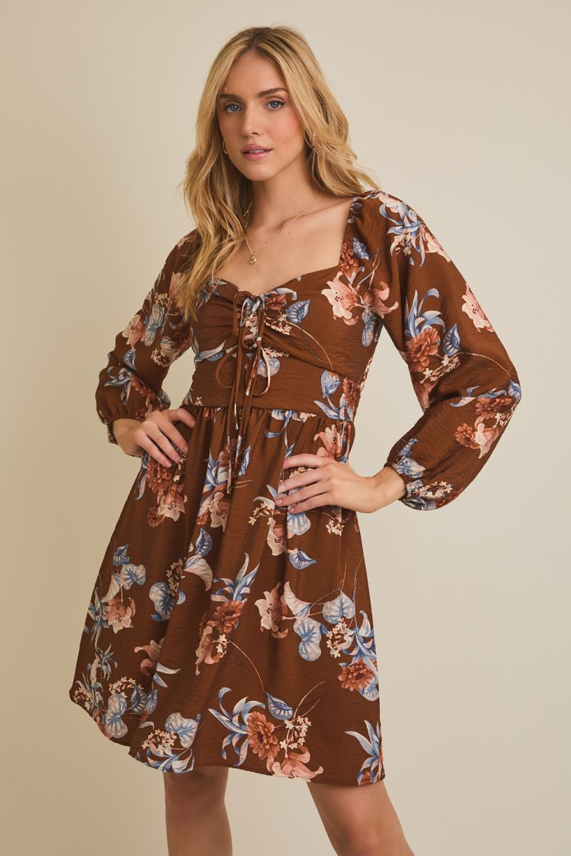 Sweetheart Long Sleeve Dress