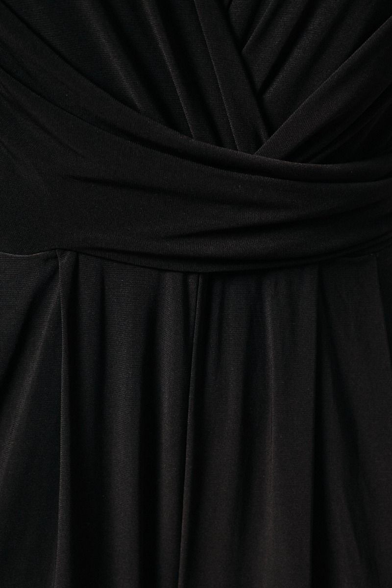 Short Sleeve Wrap Jumpsuit