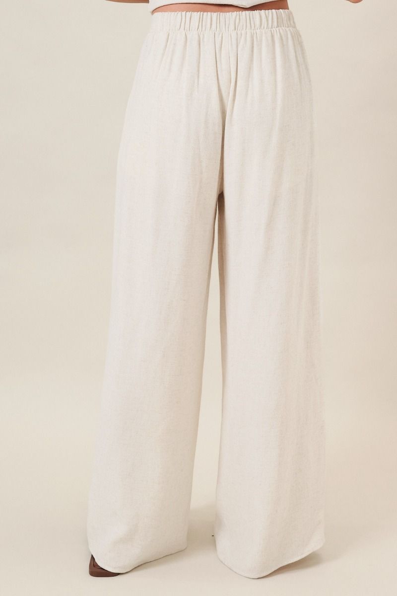Pleated Wide Leg Pant