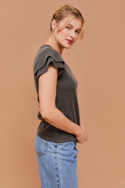 Double Layer Sleeve Top