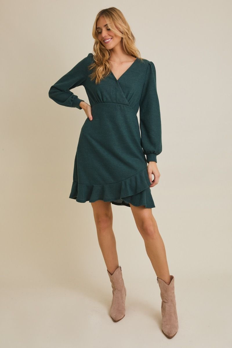 Long Sleeve Ruffle Dress