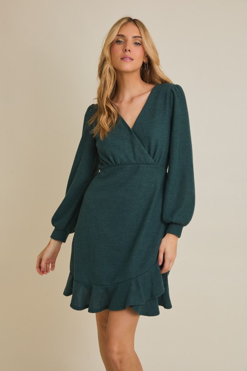 Long Sleeve Ruffle Dress