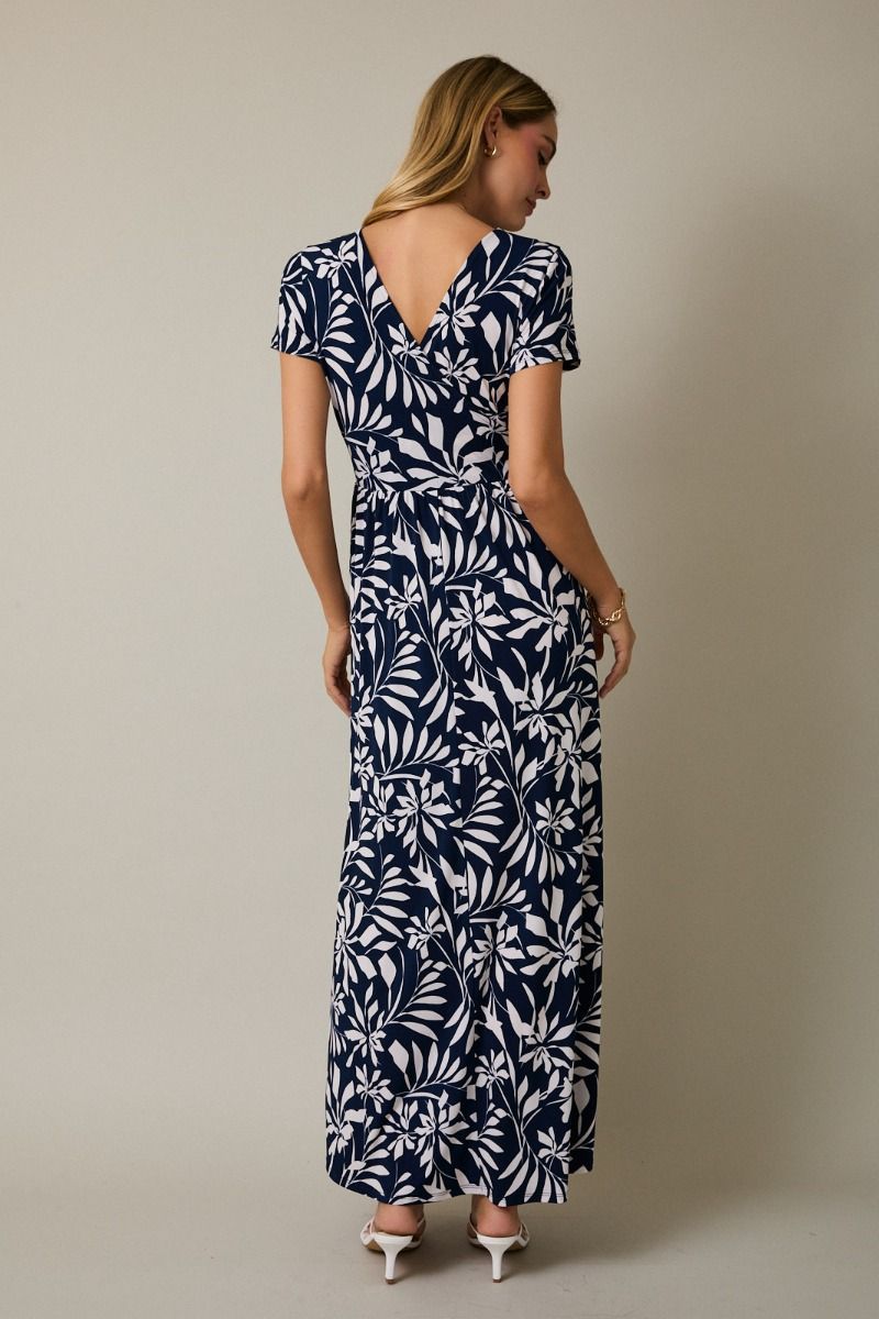 Cap Sleeve Wrap Dress