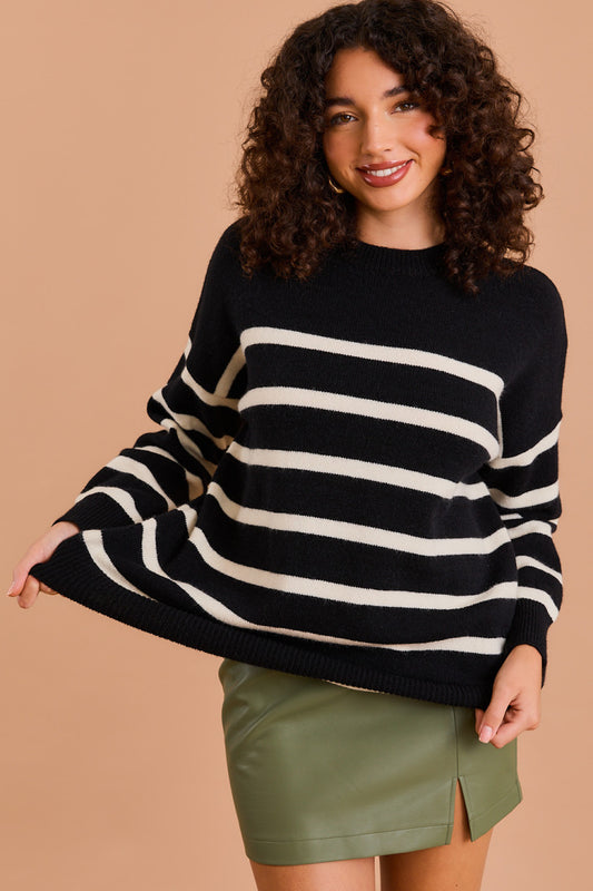 Oversized Stripe Sweater