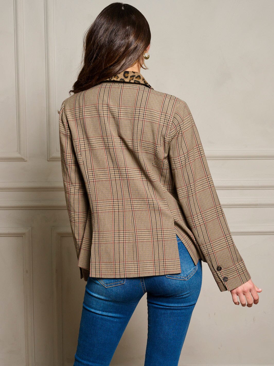 Mocha Plaid Blazer