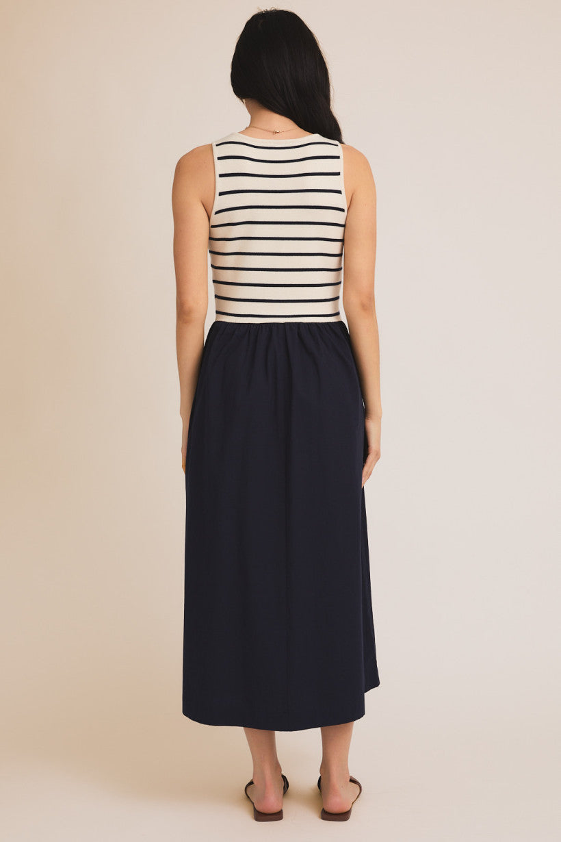 Woven Mix Striped Dress