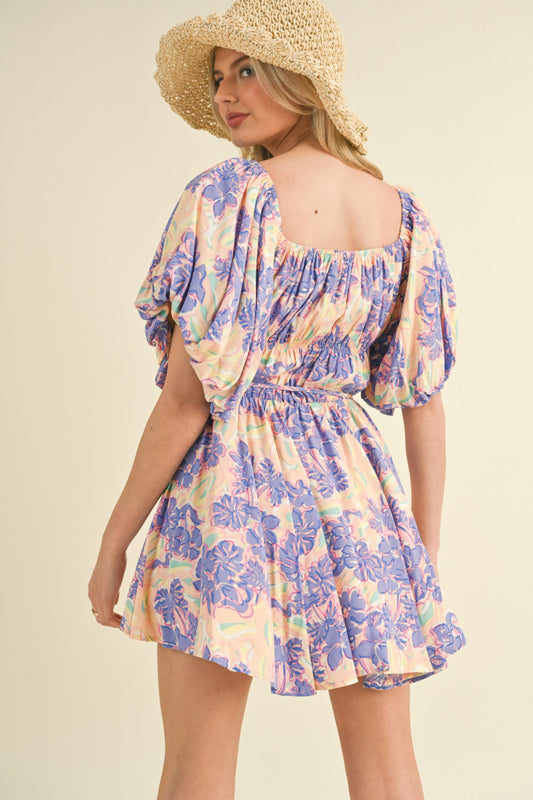 Flair Bubble Sleeve Dress