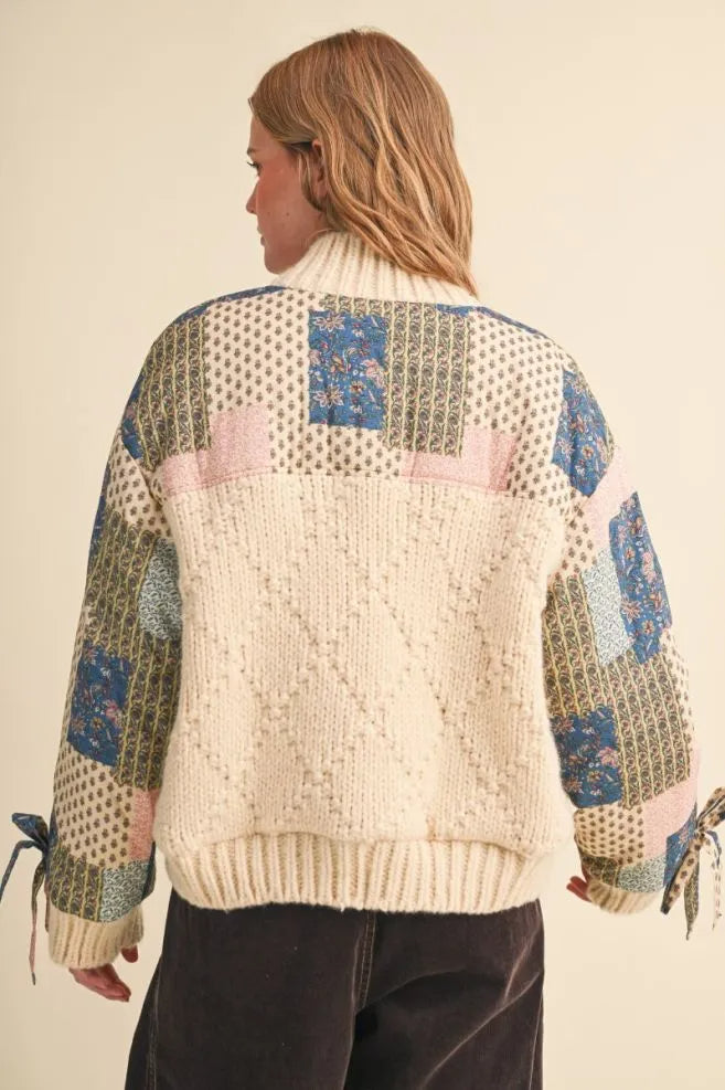 Patch Print Pastel Coat