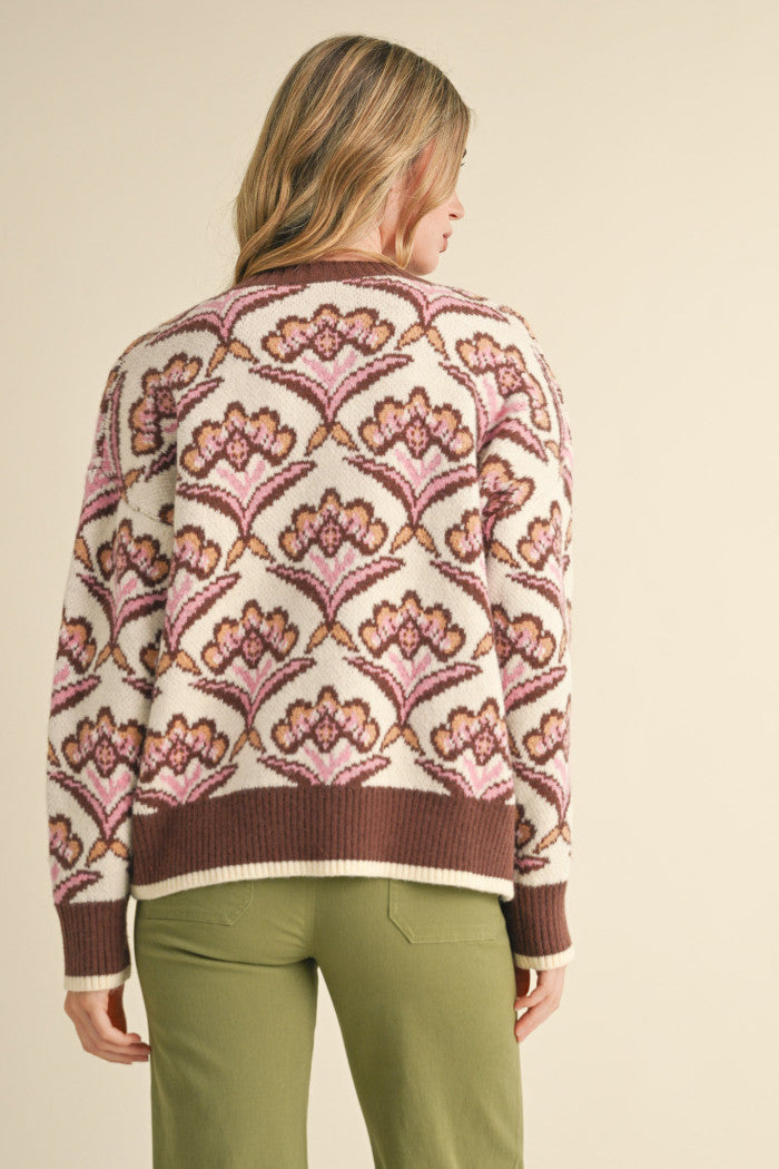 Multi Color Floral Sweater