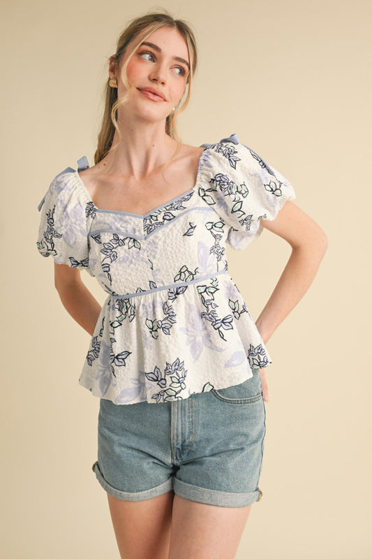 Sweetheart Peplum Top