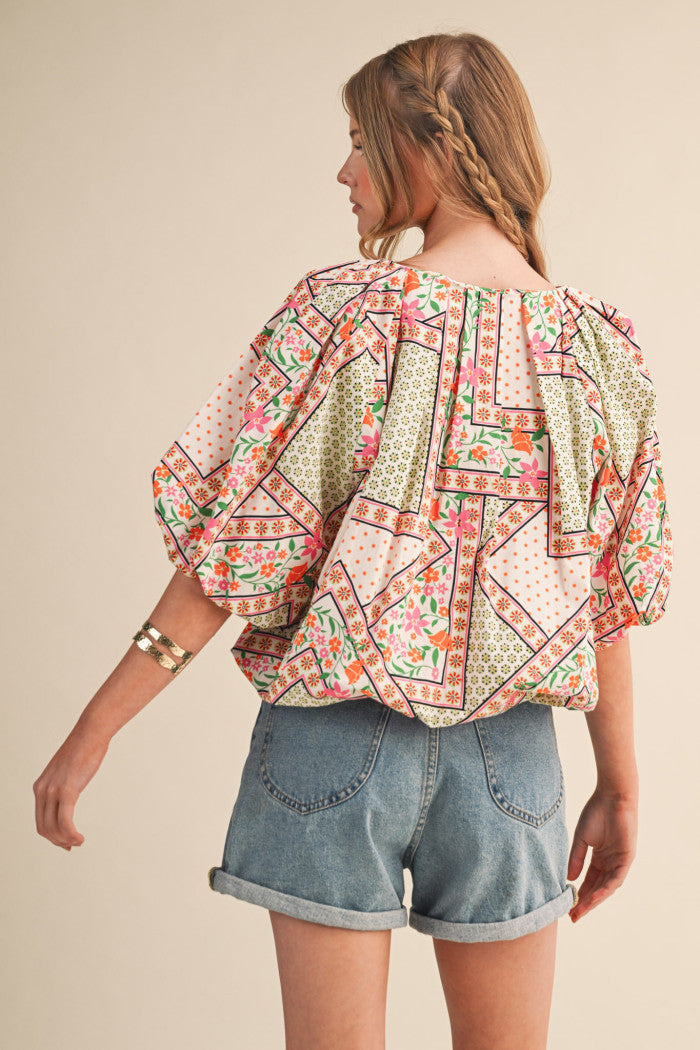 Multi-Pattern Spring Top