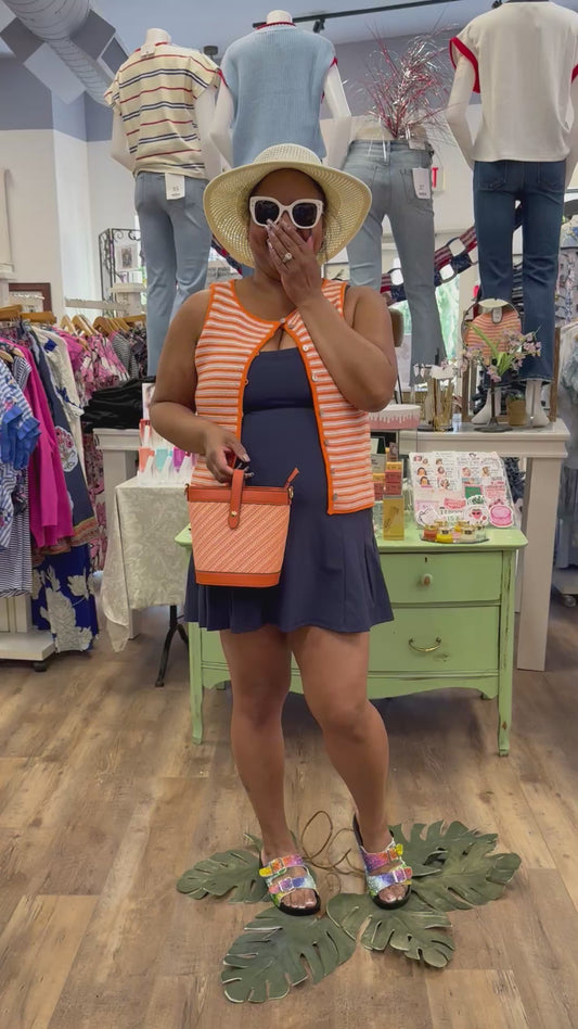 Pleated Mini Dress