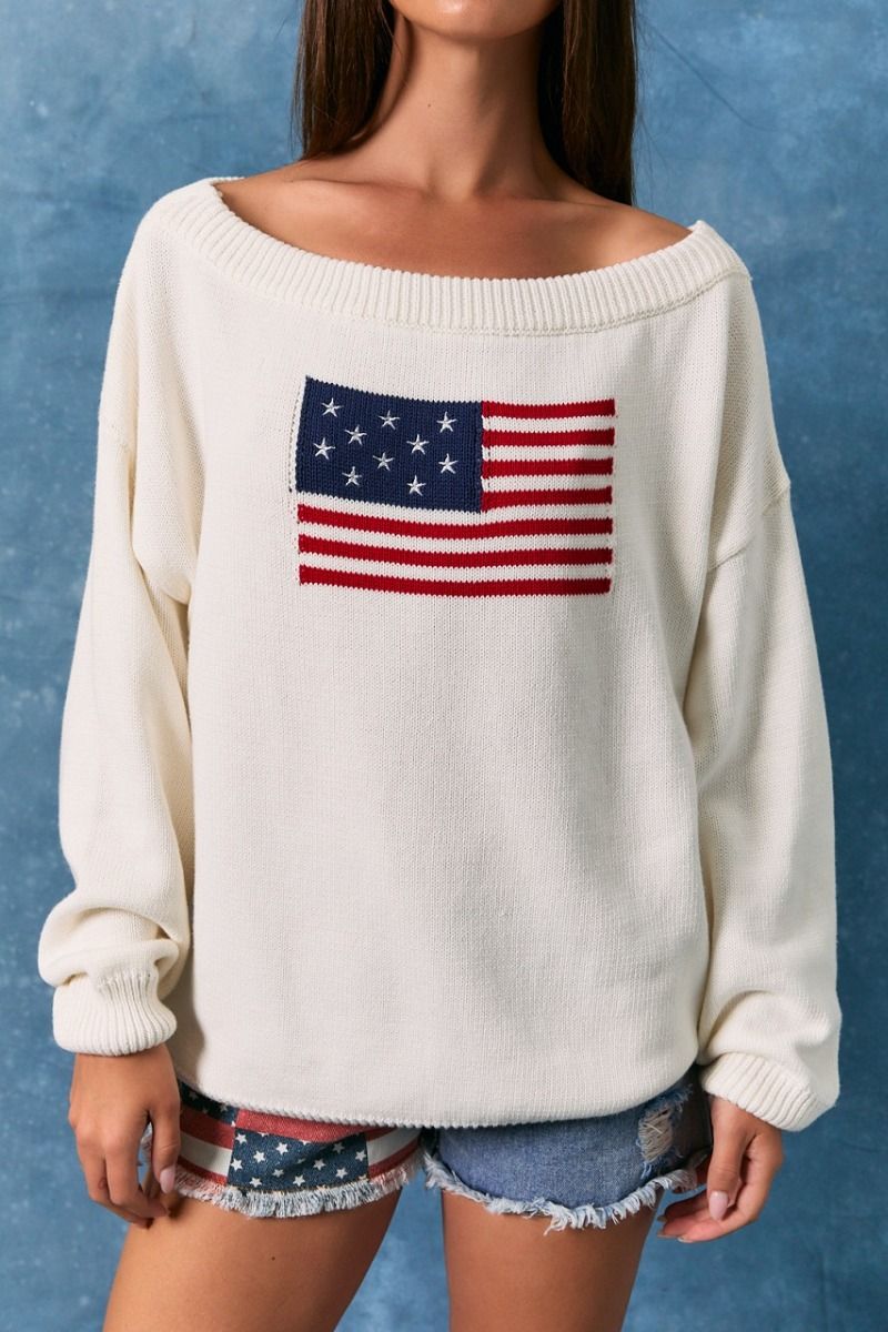 Oversized Flag Sweater