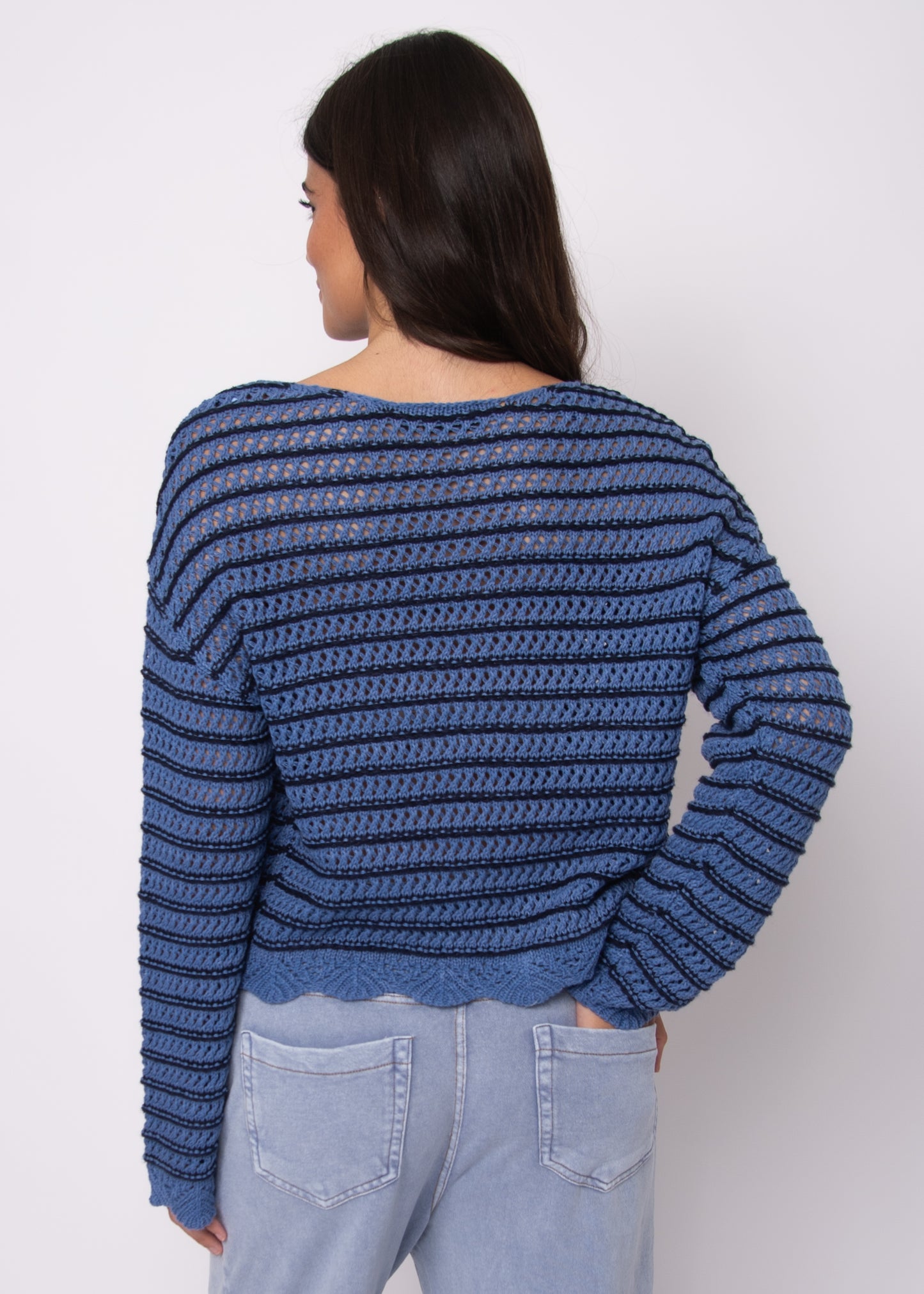 Nessa Crochet Pullover Sweater