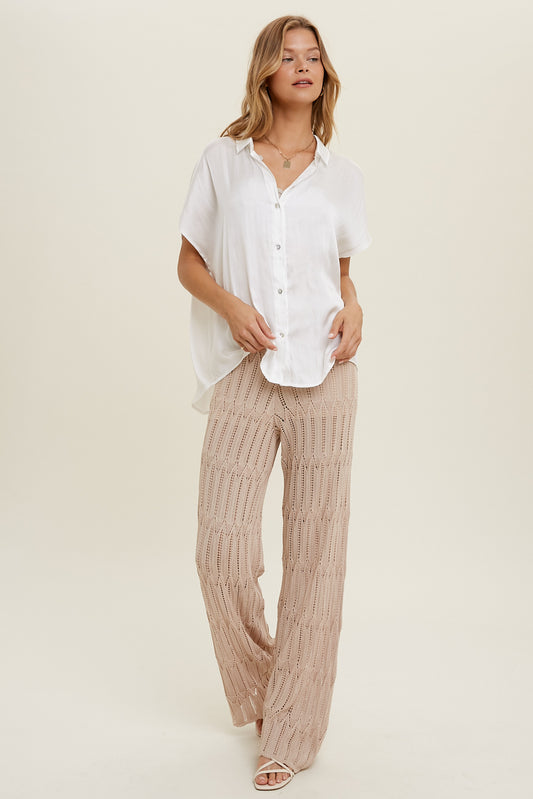 Crochet Sweater Pants