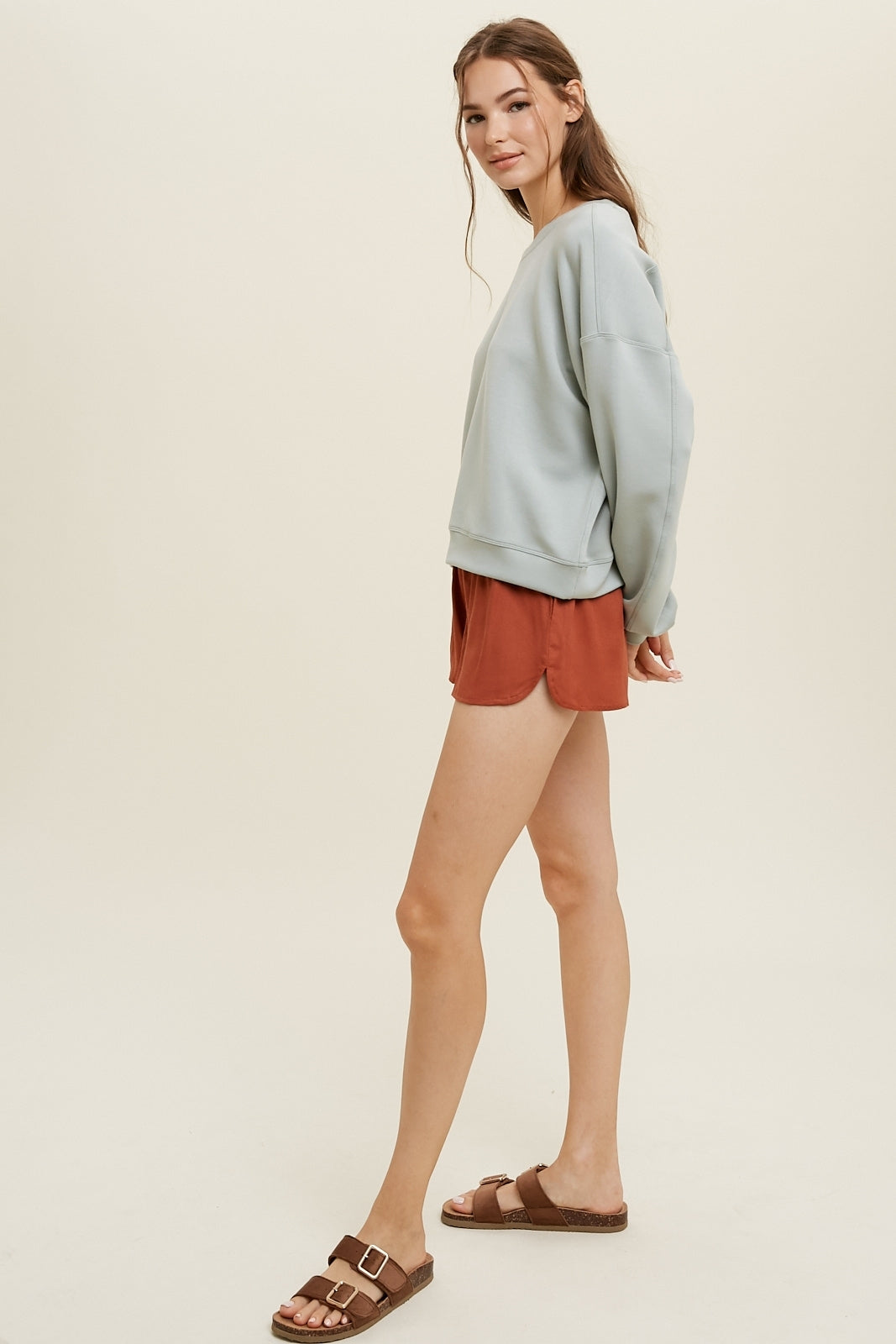 Relaxed Cropped Sweatshirt