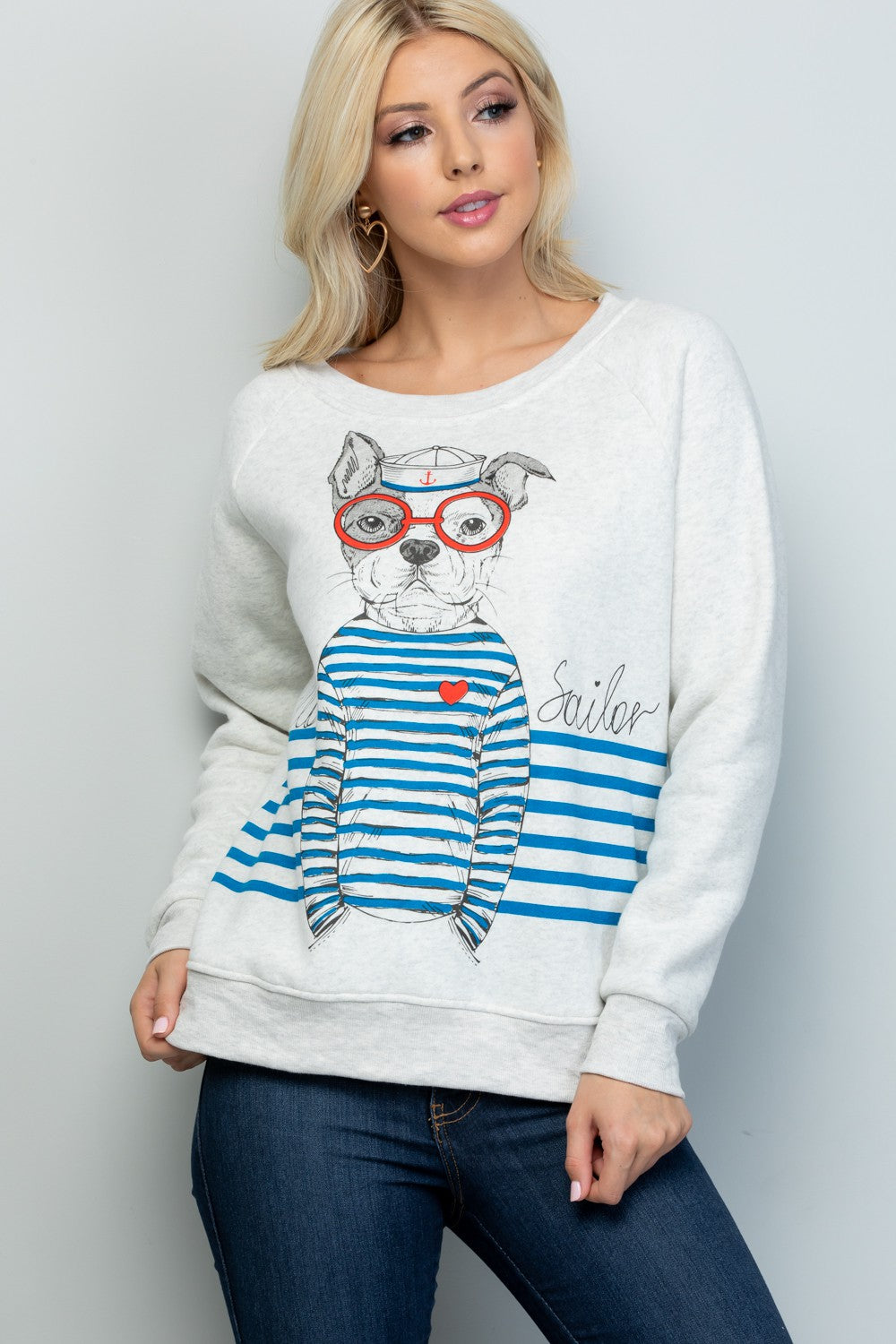 Hello Sailor Dog Sweatshirt