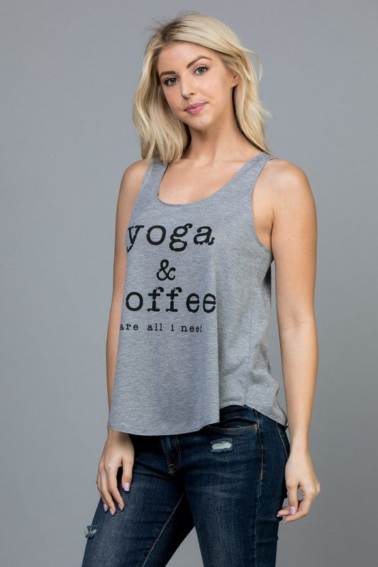 Yoga and Coffee Tank