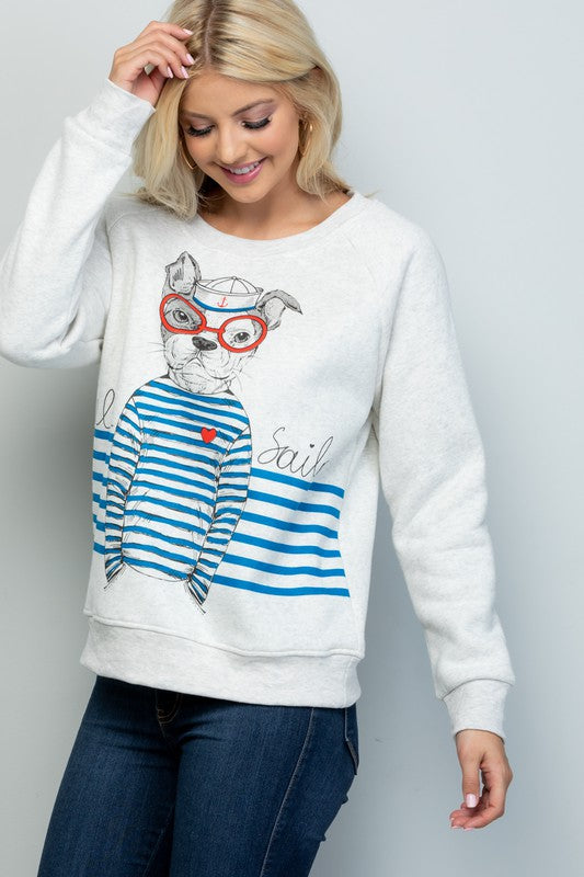 Hello Sailor Dog Sweatshirt