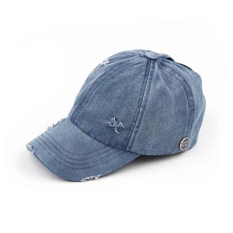 Denim Cap with Buttons (Available in Multiple Colors)