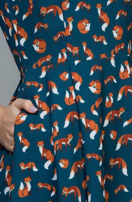 Fox Print Dress