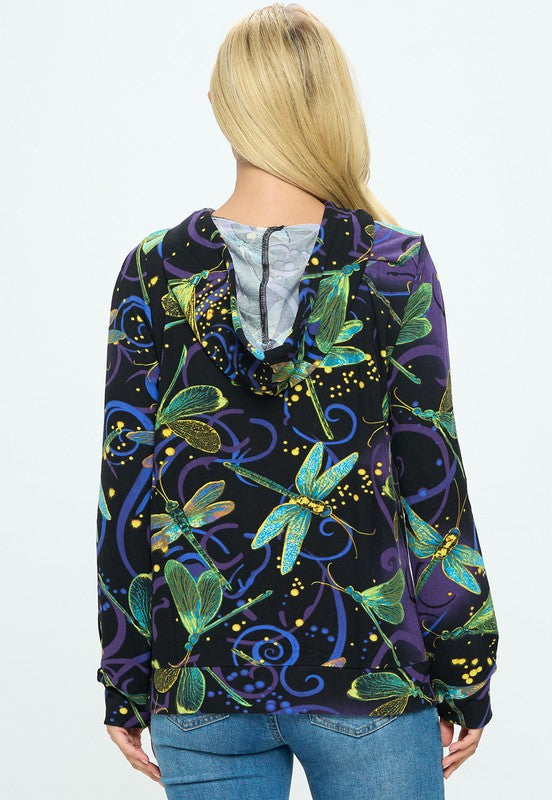 Vivid Dragonfly Hoodie
