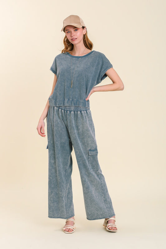 Denim Cargo Pants