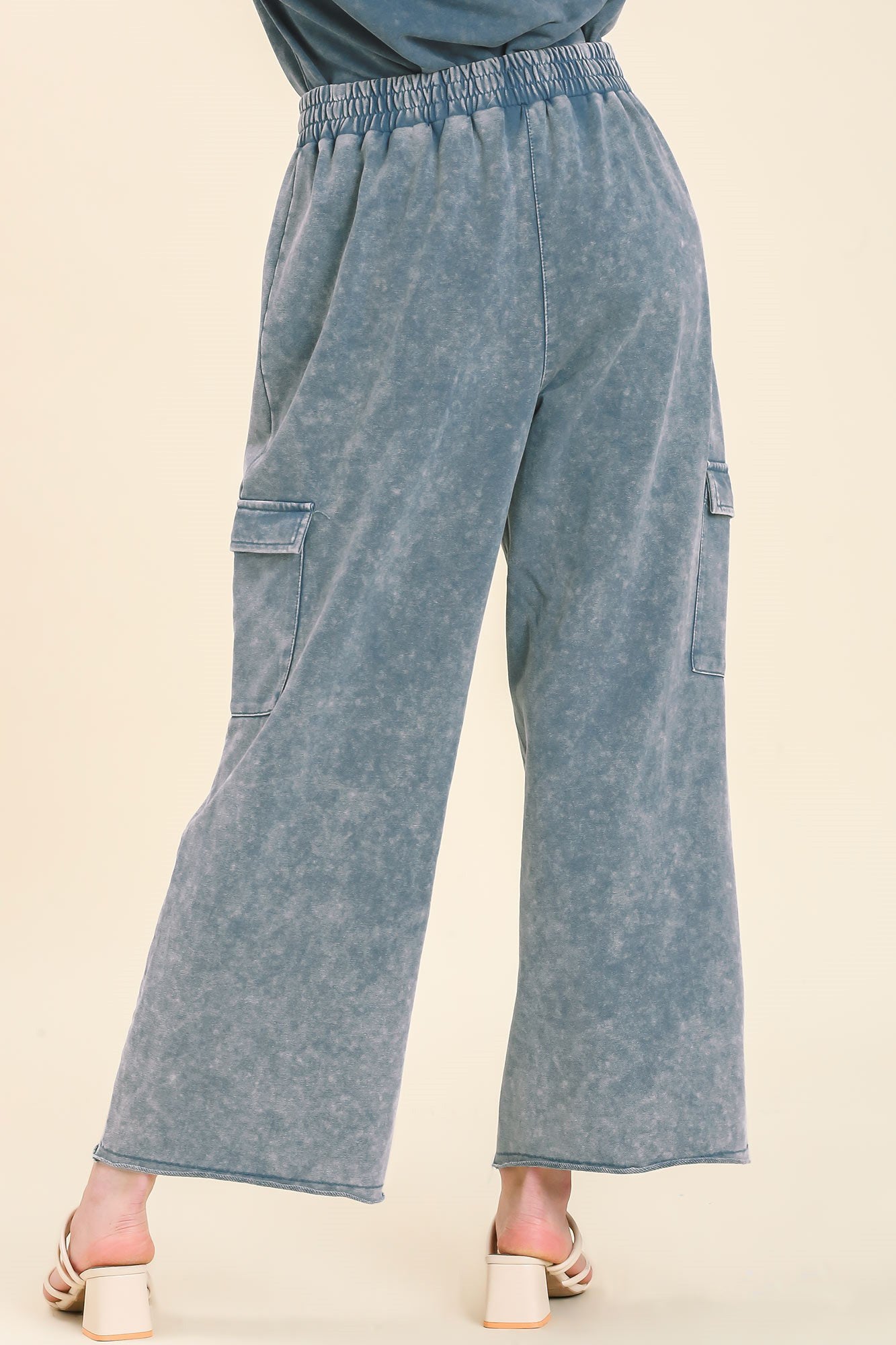 Denim Cargo Pants