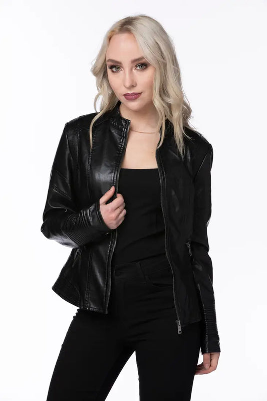 Long Sleeve Textured Wrist Cuff Jacket