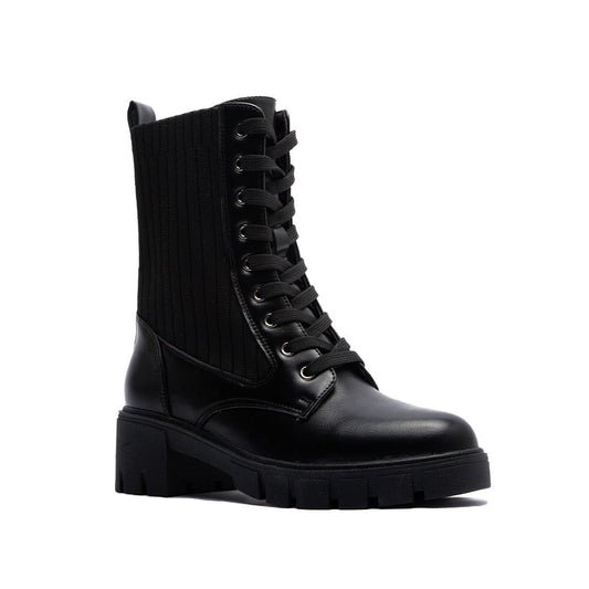 Renley Lace Up Bootie - Black