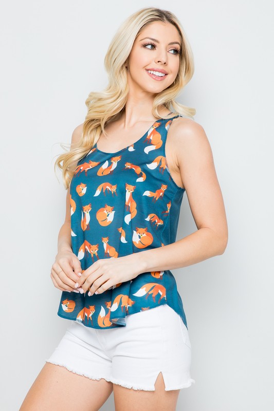 Teal Fox Tank