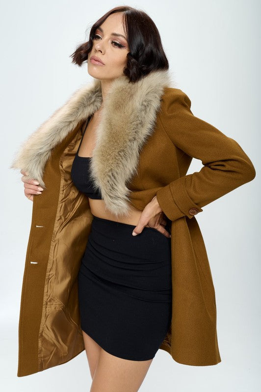 Fiorella Princess Coat - Camel