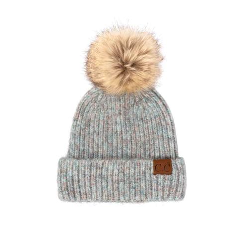 Color Shifting Winter Beanie With Pom Pom - Available in Multiple Colors
