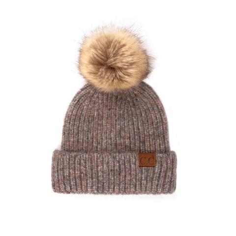 Color Shifting Winter Beanie With Pom Pom - Available in Multiple Colors