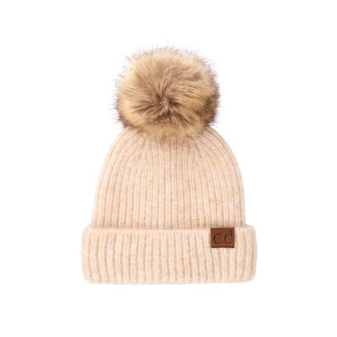 Color Shifting Winter Beanie With Pom Pom - Available in Multiple Colors