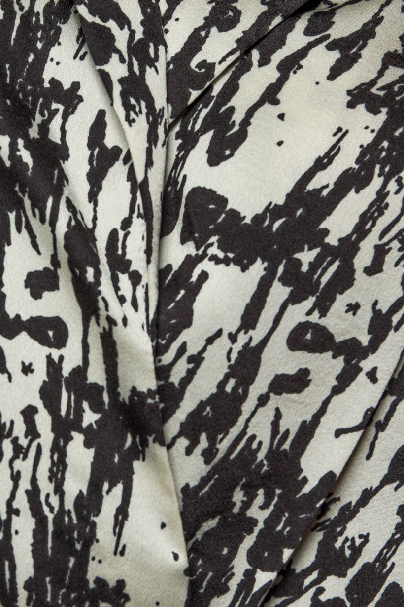 Fold Over Collar Tie Hem Top