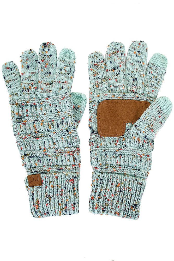 Confetti Smart Tip Knit Gloves - Available in Multiple Colors