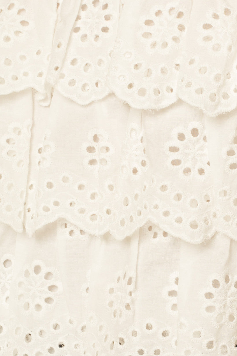 Tiered Eyelet Lace Tank