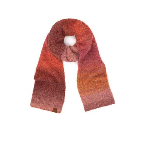 Ombre Knit Scarf Made With Recycled Yarn - Available in Multiple Colors