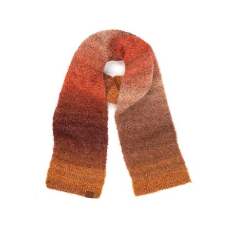 Ombre Knit Scarf Made With Recycled Yarn - Available in Multiple Colors